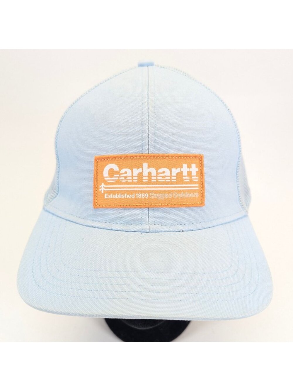 Carhartt Mens Light Blue Patch SnapBack Gforce Mesh Trucker Hat NWOT
